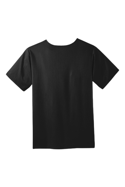 Men’s V-neck Black Scrub Top
