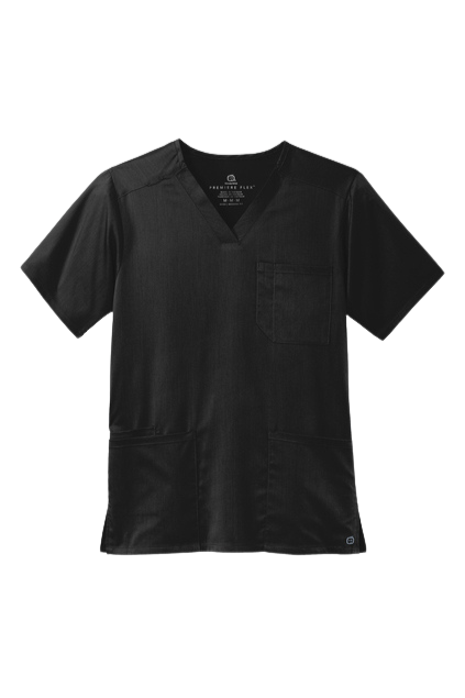 Men’s V-neck Black Scrub Top