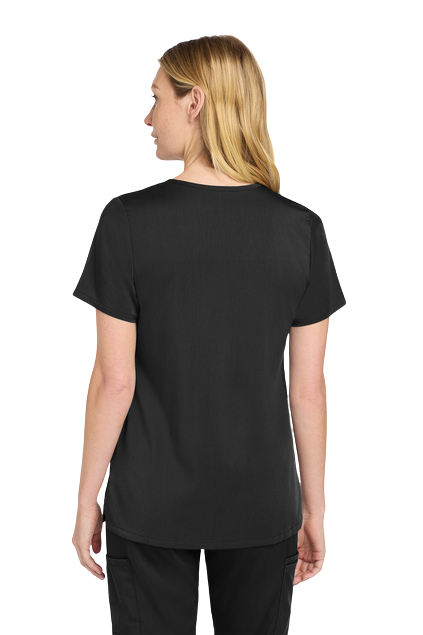 Women’s V-neck Black Scrub Top