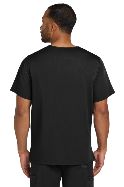Men’s V-neck Black Scrub Top