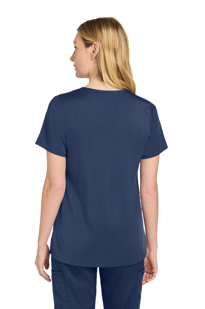 Women’s V-neck Navy Scrub Top