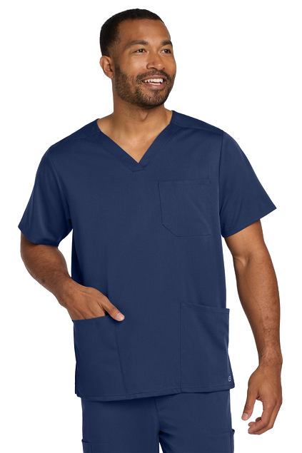 Men’s V-neck Navy Scrub Top