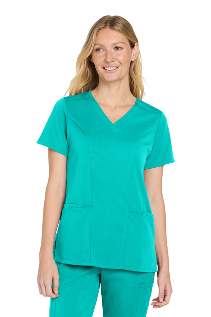Women’s V-neck Navy Scrub Top