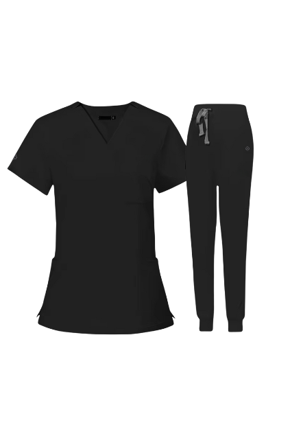 Women’s Black Scrub Set