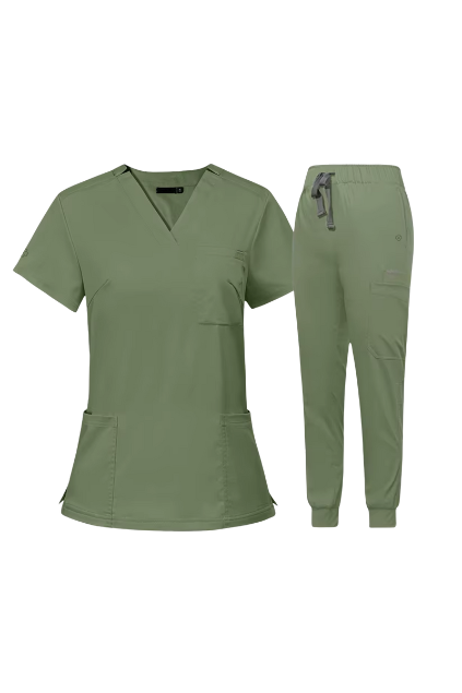 Women’s Sage Green Scrub Set